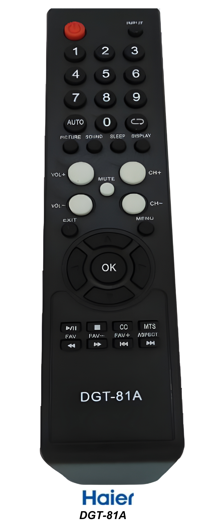 Control remoto de reemplazo:  HAIER