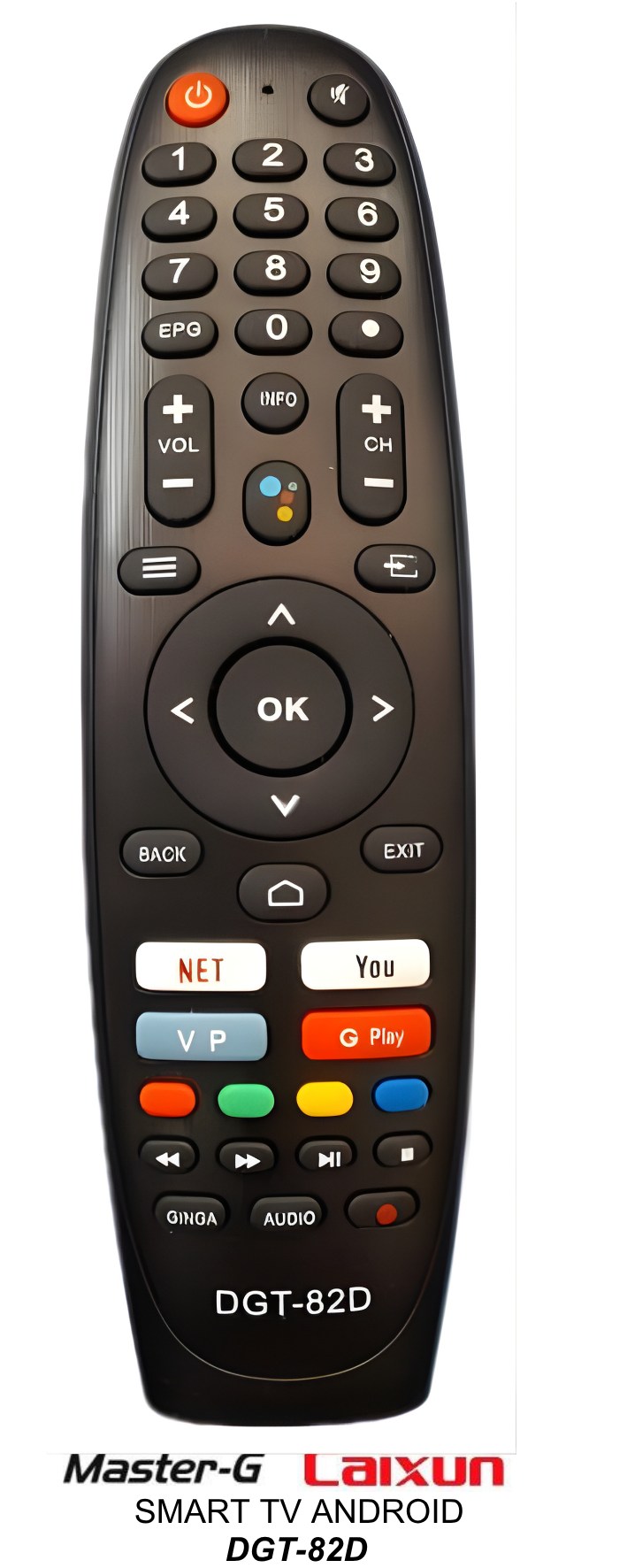 Control remoto de reemplazo:  MASTER-G - CAIXUN ANDROID SMART TV