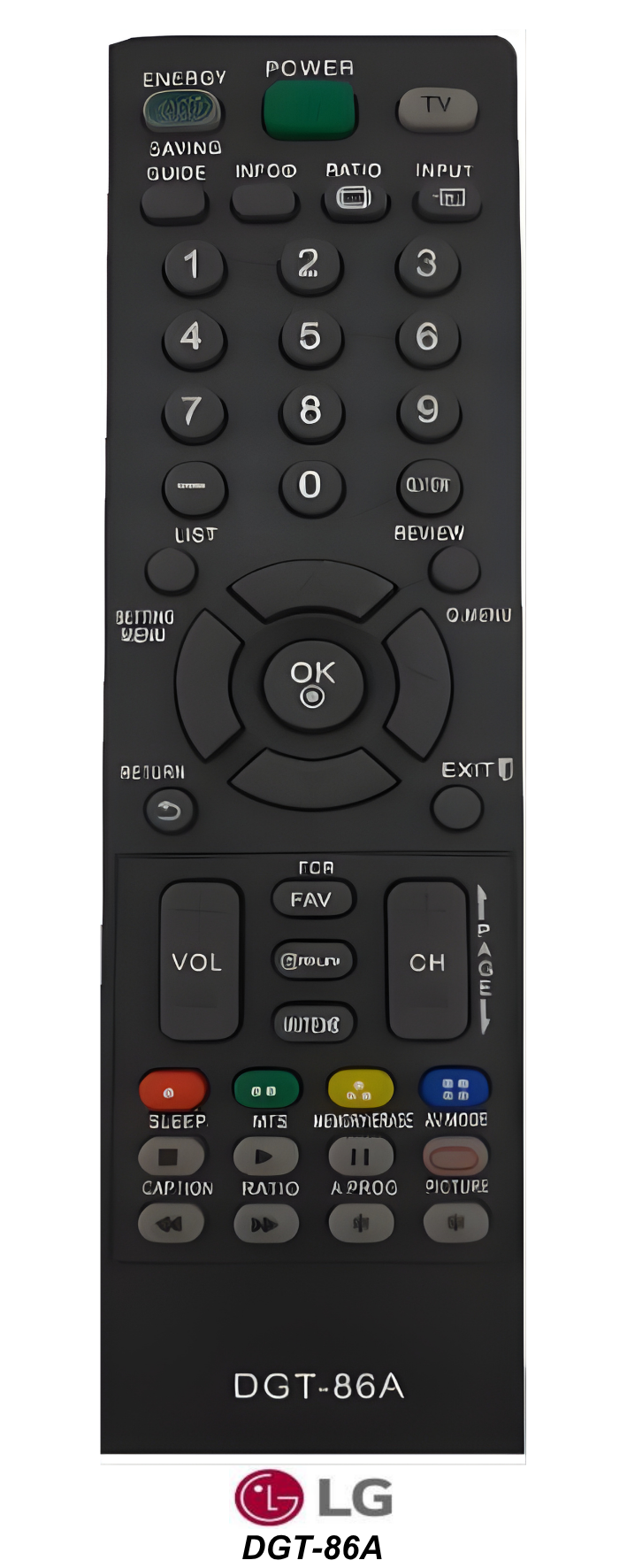 Control remoto de reemplazo: LG