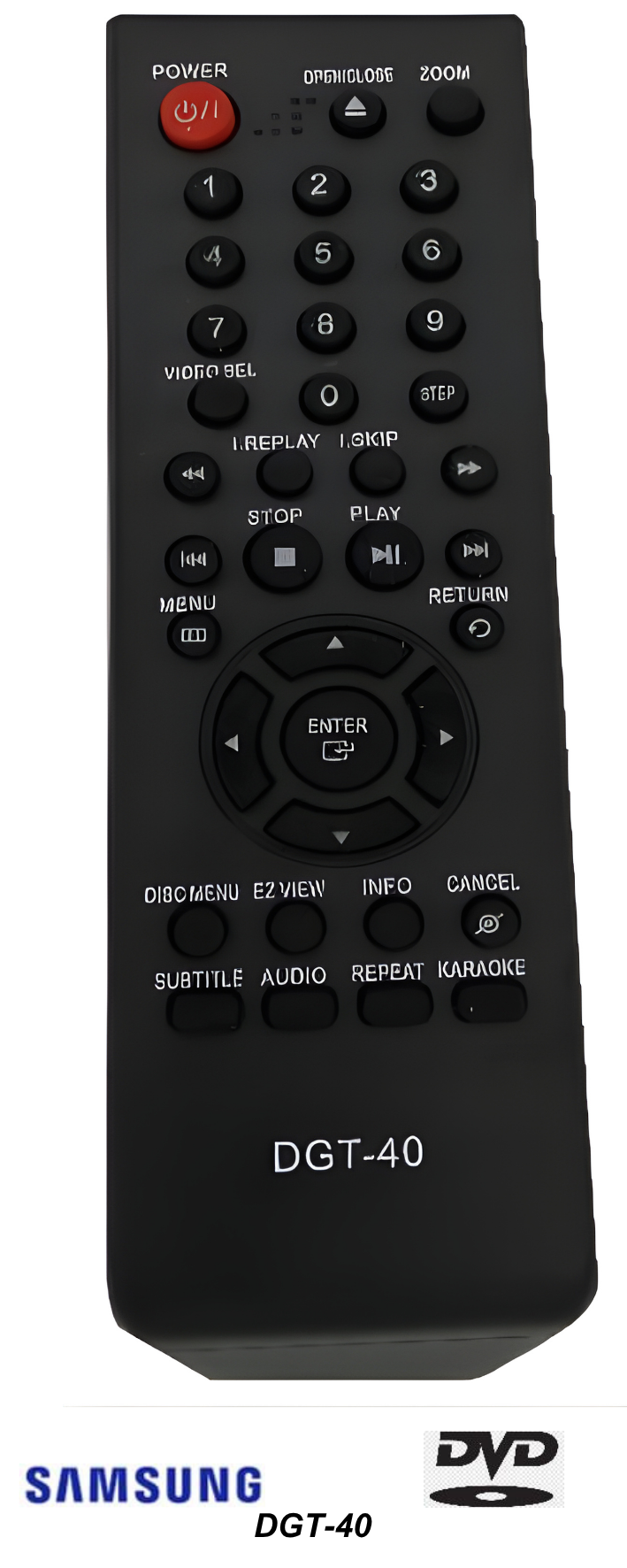 Control remoto de reemplazo:     DVD SAMSUNG