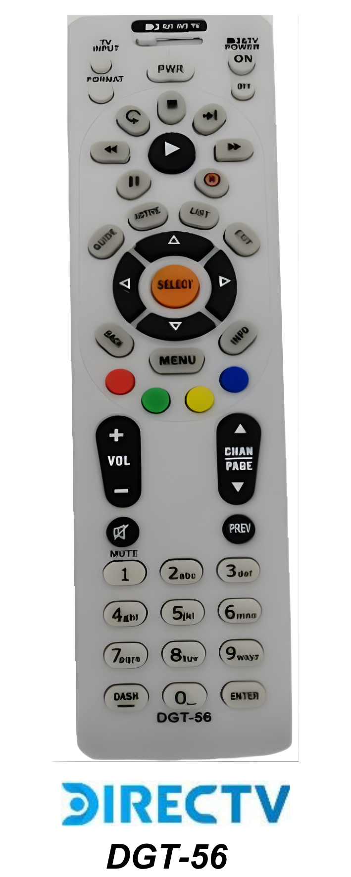 Control remoto de reemplazo:     DECODIFICADOR DIRECTV