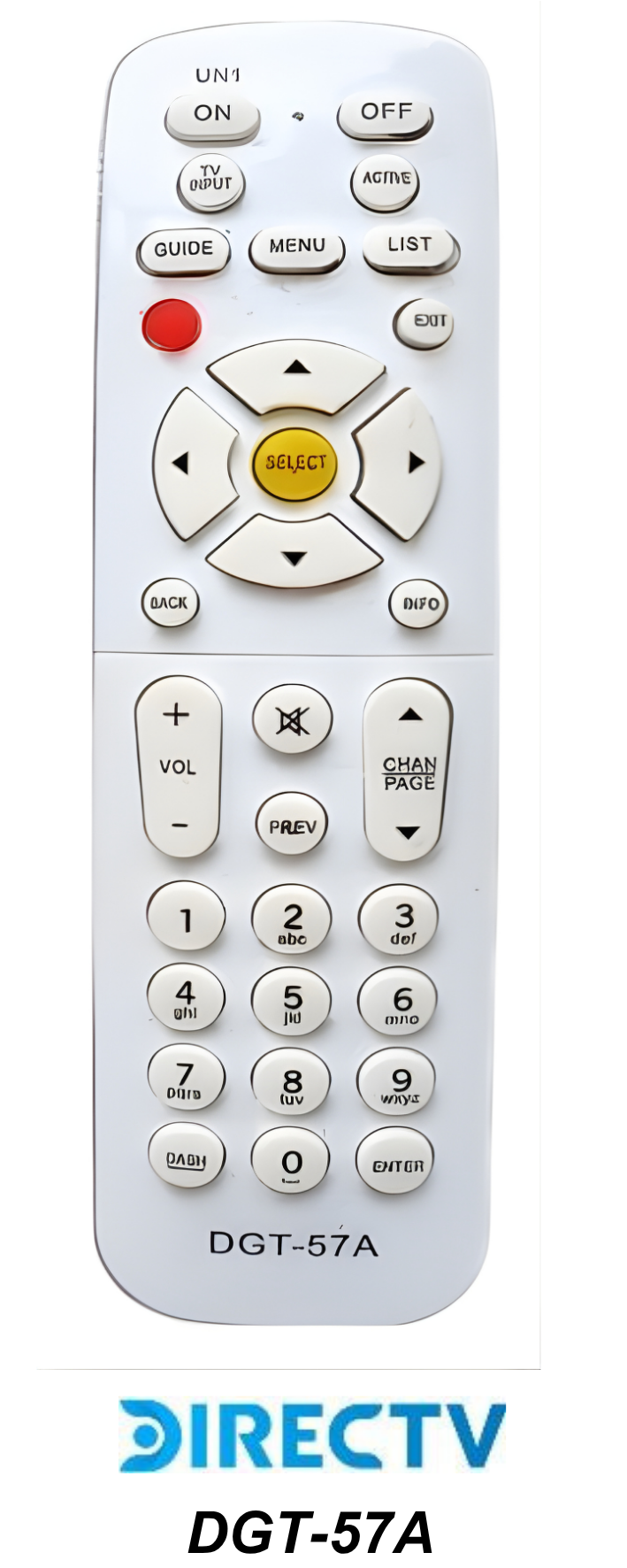 Control remoto de reemplazo:     DECODIFICADOR DIRECTV