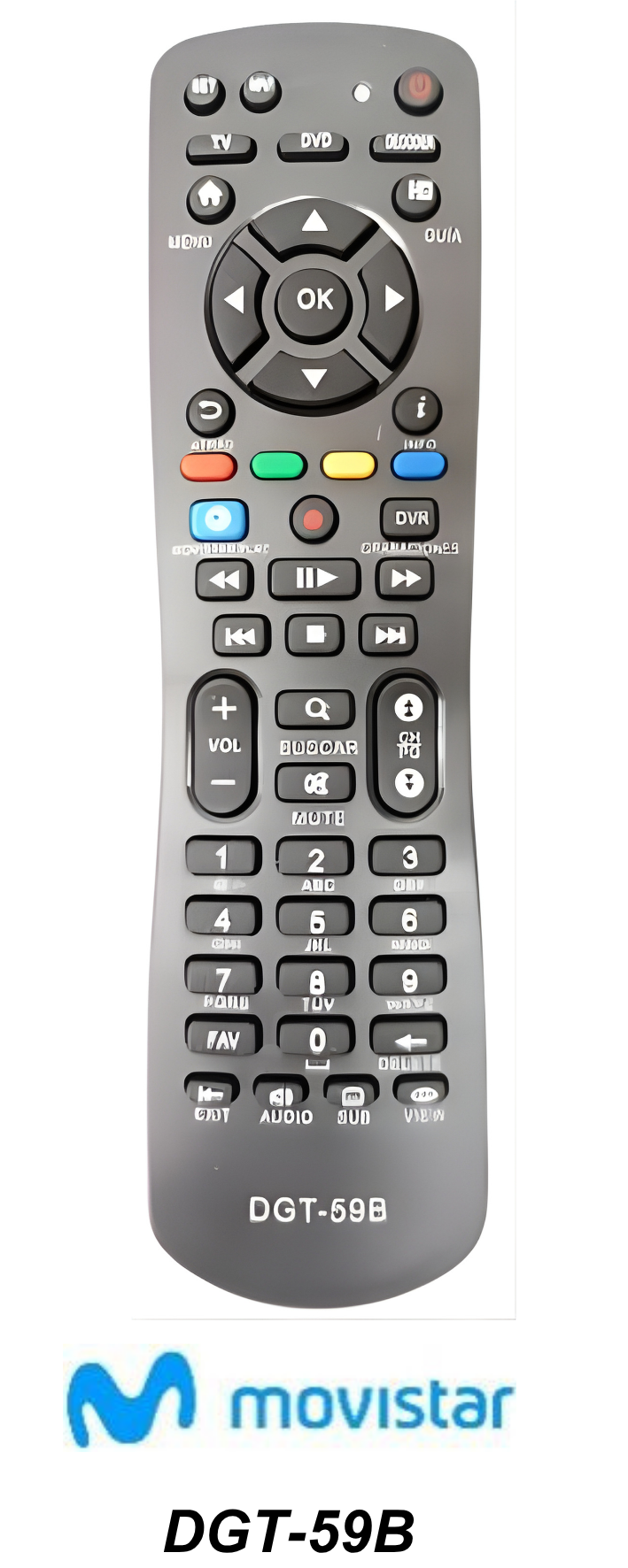 Control remoto de reemplazo:     DECODIFICADOR MOVISTAR