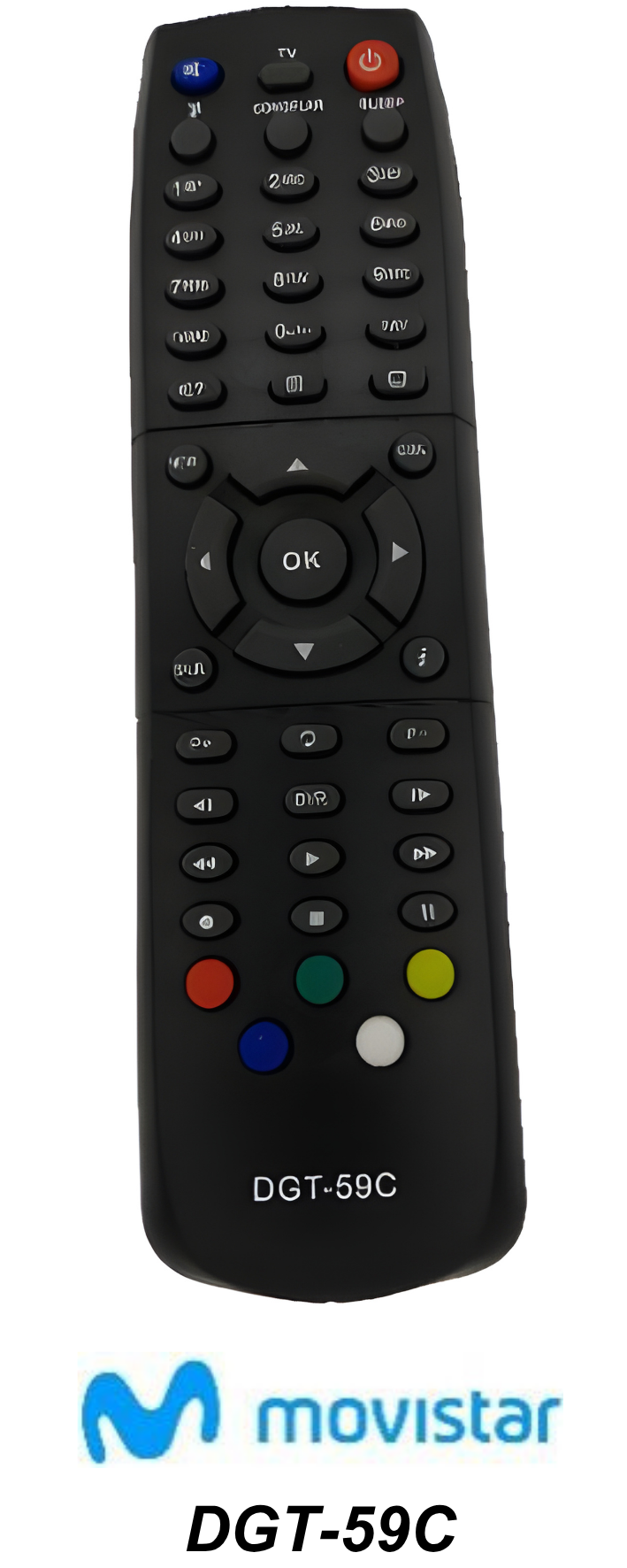 Control remoto de reemplazo:     DECODIFICADOR MOVISTAR