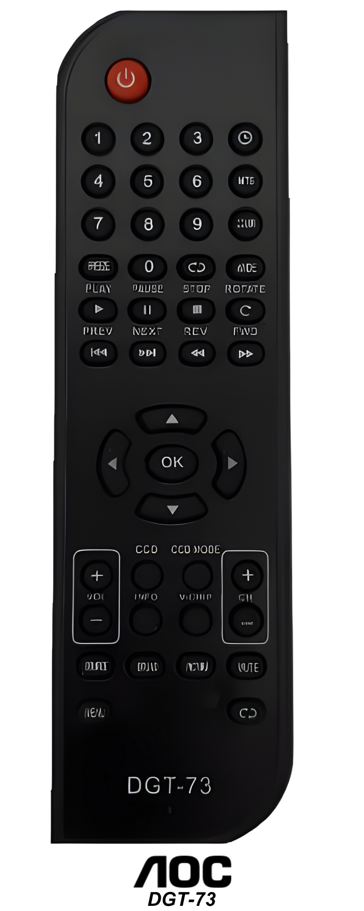 Control remoto de reemplazo:  AOC