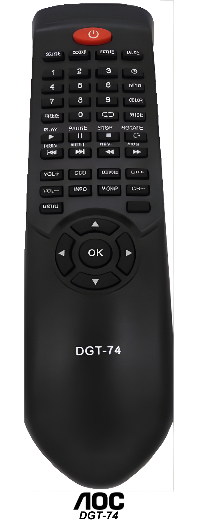 Control remoto de reemplazo:  AOC