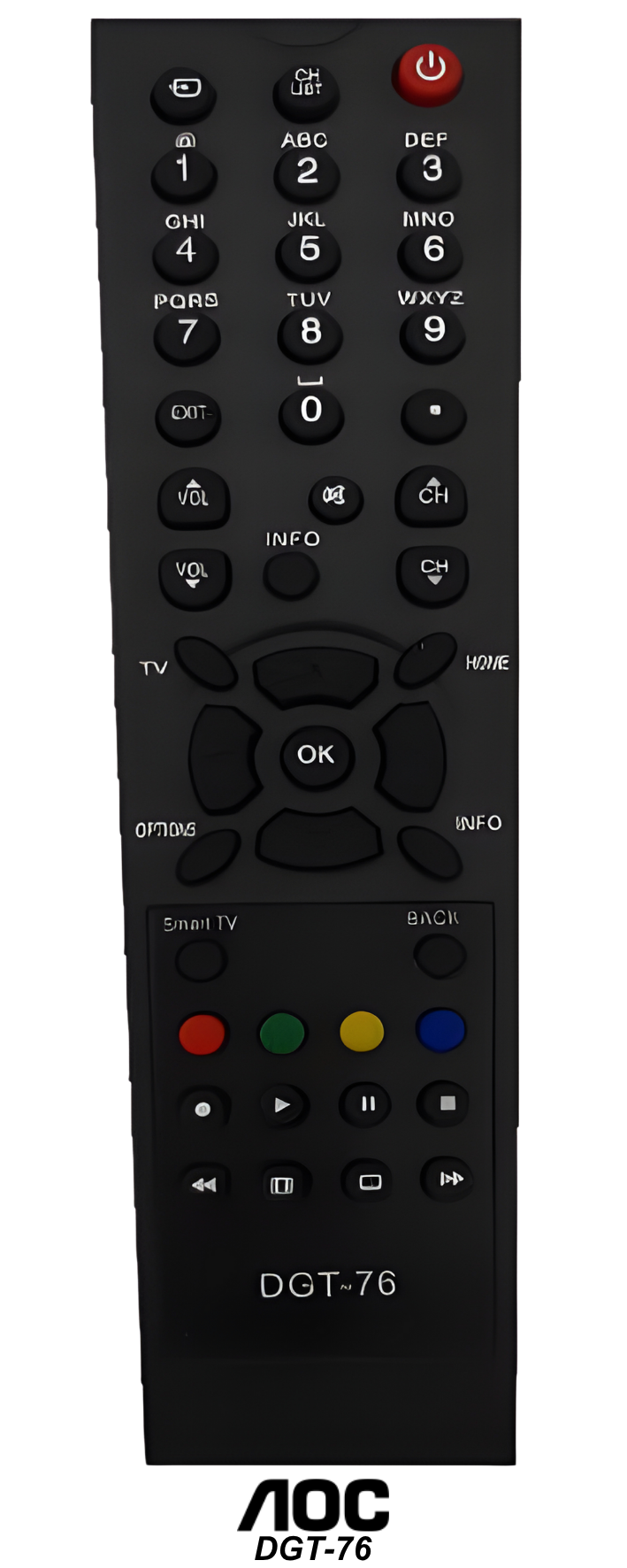 Control remoto de reemplazo:  AOC