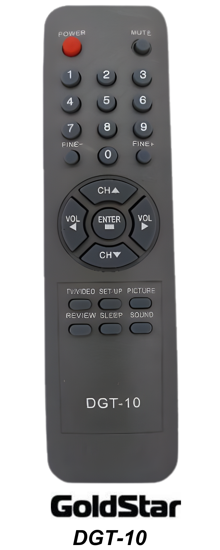 Control remoto de reemplazo GOLDSTAR  - DGT 10