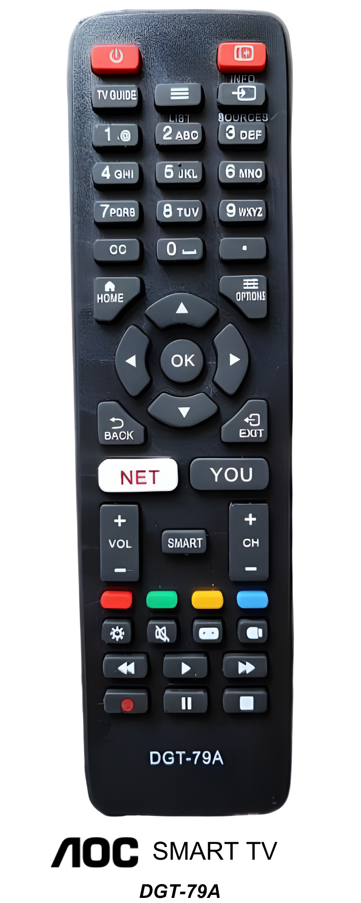 Control remoto de reemplazo:  AOC SMART TV