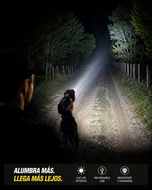 Promo 2 Und — Linterna 4 en 1 | Luz, Seguridad y Emergencia
