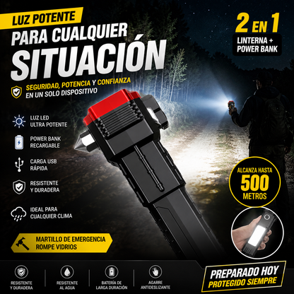Promo 2 Und — Linterna 4 en 1 | Luz, Seguridad y Emergencia