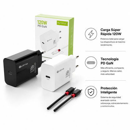 Cargador Solma 120W Carga Ultra Rápida