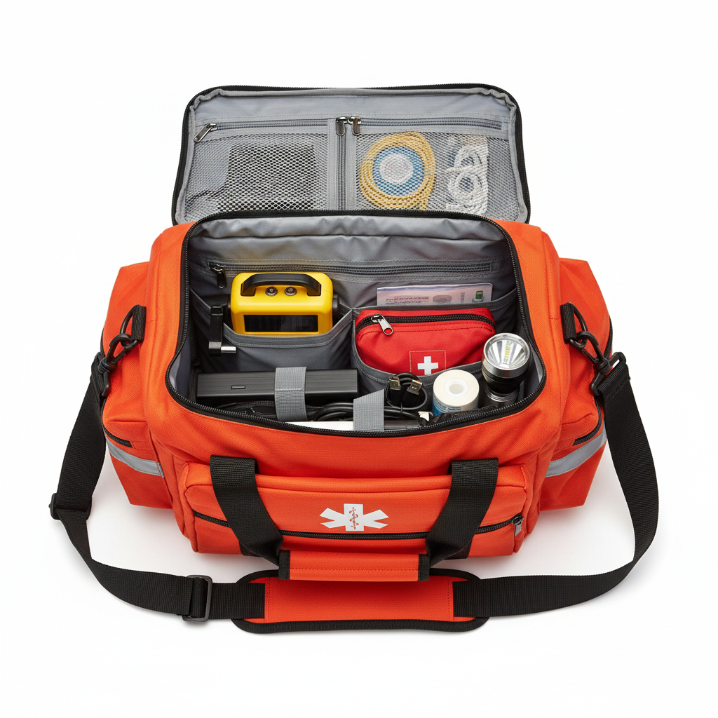 Interior del Pack Hogar Preparado Pro con todos los componentes de emergencia