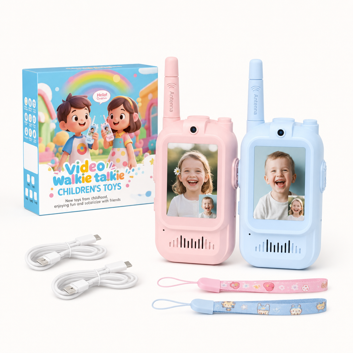 Walkie Talkies de Video con Pantalla HD para Niños