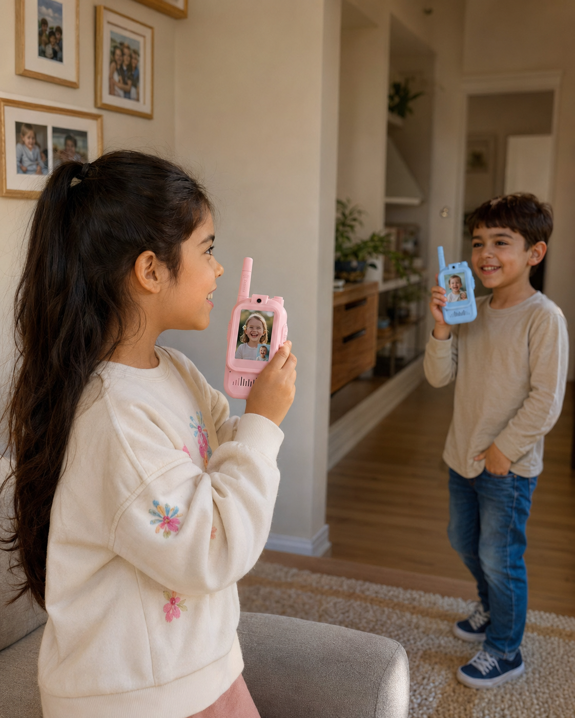 Walkie Talkies de Video con Pantalla HD para Niños